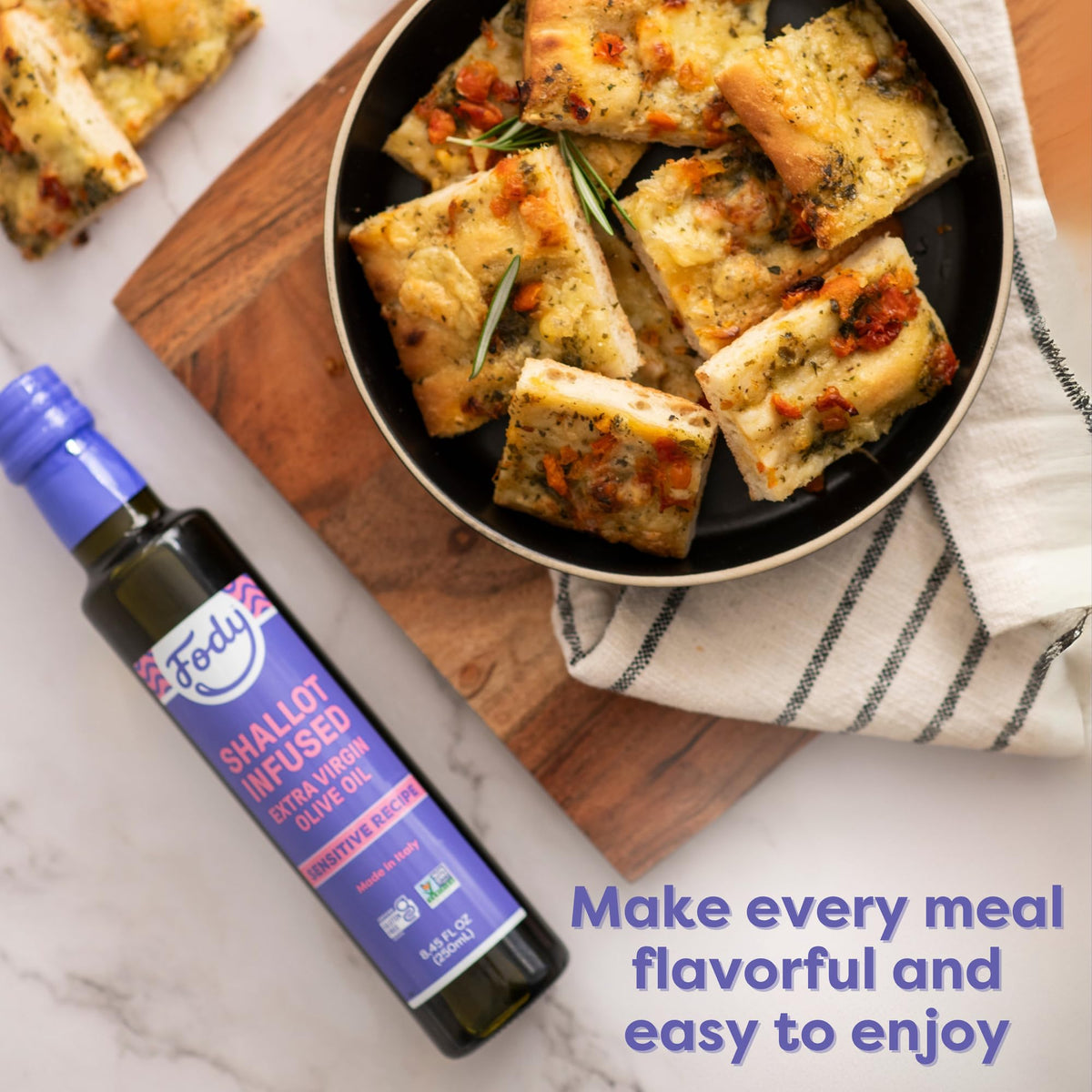 Fody Shallot Infused Olive Oil – Low FODMAP, Gut-Friendly, 8.45 oz