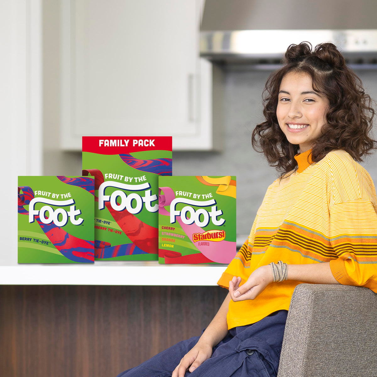Fruit by the Foot Berry Tie-Dye Snacks – Gluten-Free, 4.5 oz, 6 ct (Pack of 8)