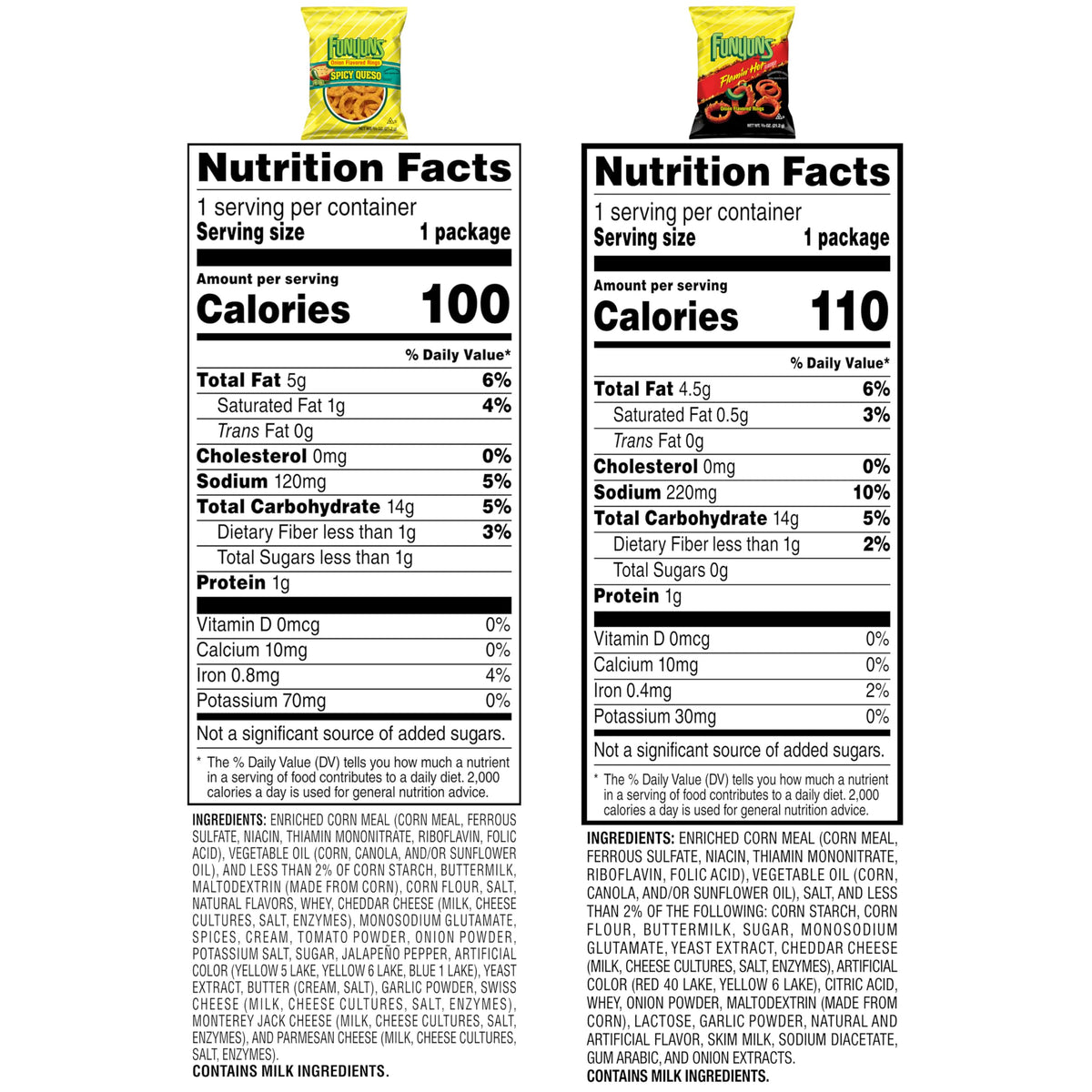 Funyuns Onion Flavored Rings Variety Pack – 0.75 oz Bags (Pack of 40)