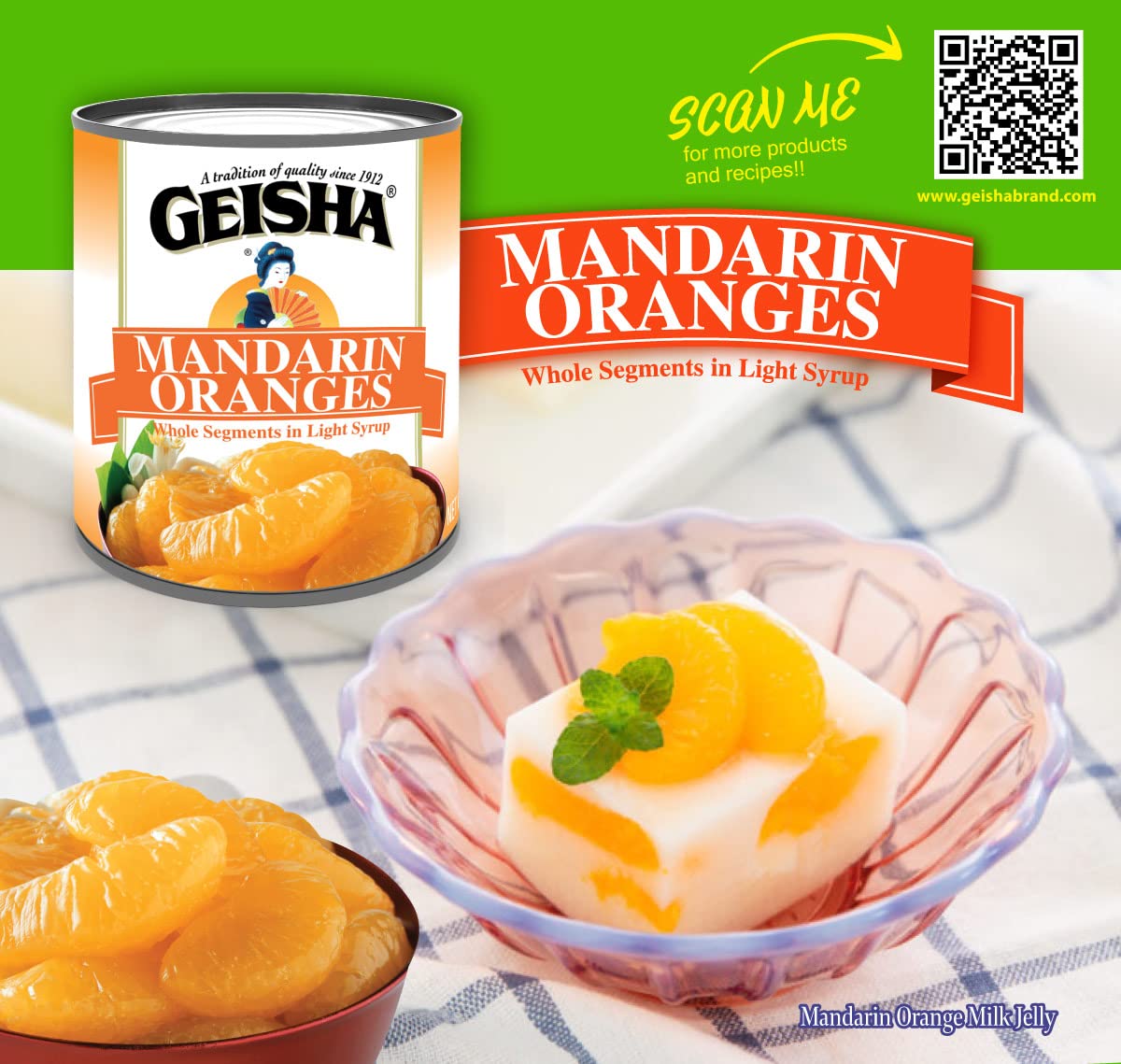 GEISHA Mandarin Oranges in Lite Syrup 11 oz Can – Pack of 24 | Kosher Certified & Gluten Free