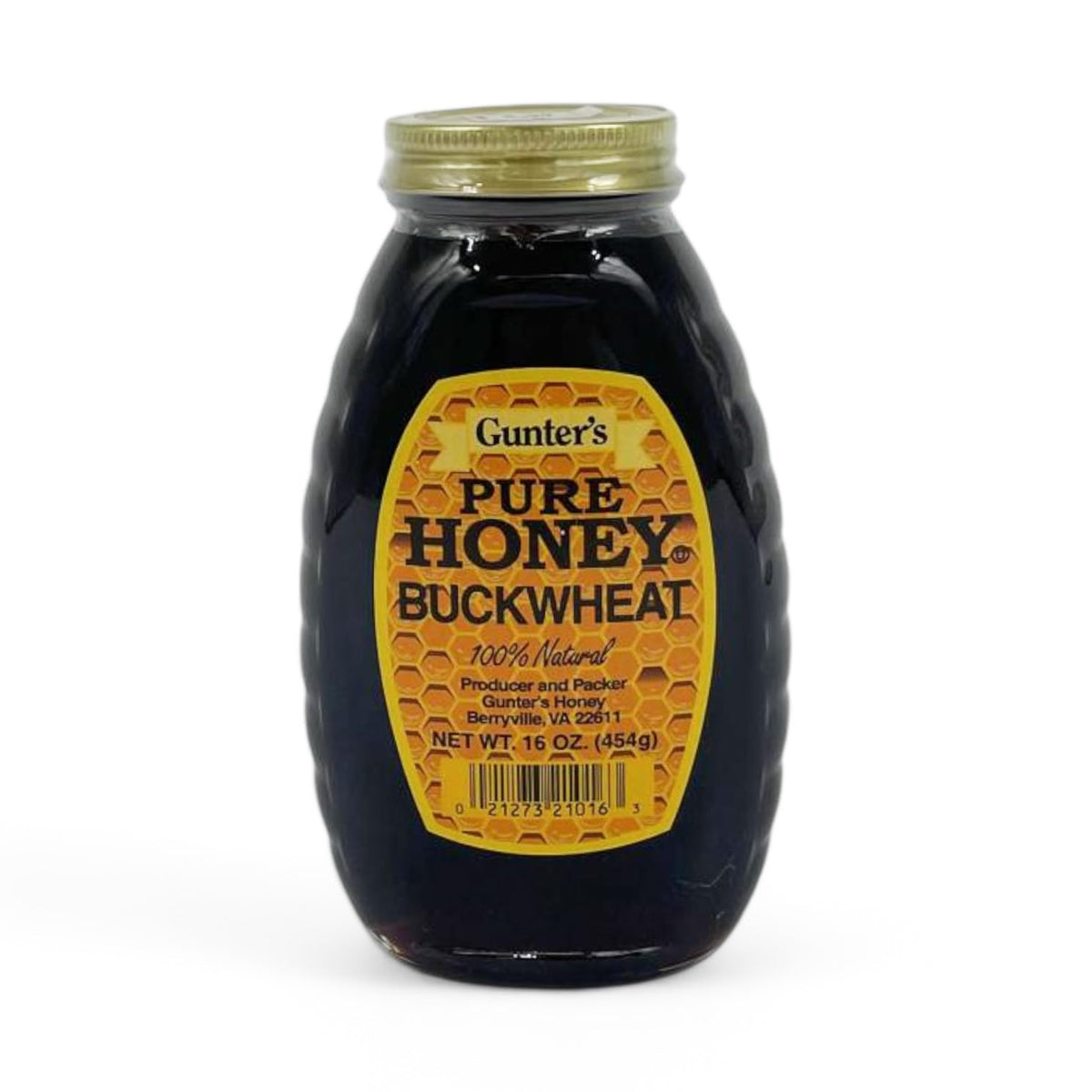 Gunter's Pure Buckwheat Honey, 16 oz – Pack of 4 | 100% Natural Honey