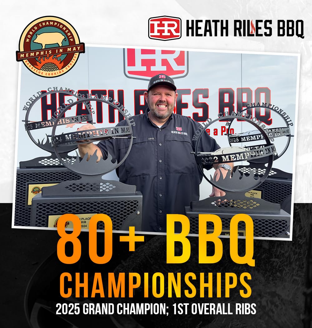 Heath Riles BBQ Rub – Garlic Jalapeño Seasoning | Champion Pitmaster Recipe, 2 lb