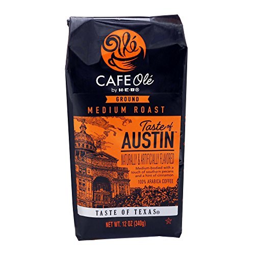 HEB Cafe Ole Taste Of Austin Ground Coffee – Pecans & Cinnamon, Pack of 2 (24 oz Total) | Medium Roast