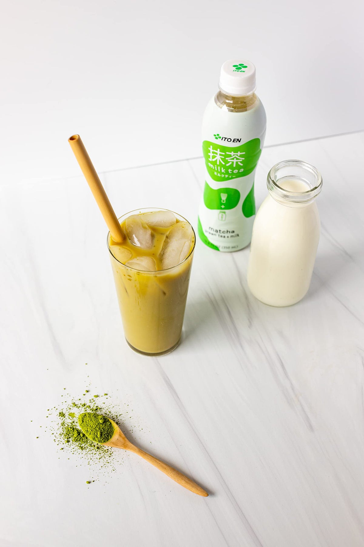 Ito En Matcha Milk Tea, Sweetened – 11.8 oz (Pack of 12)