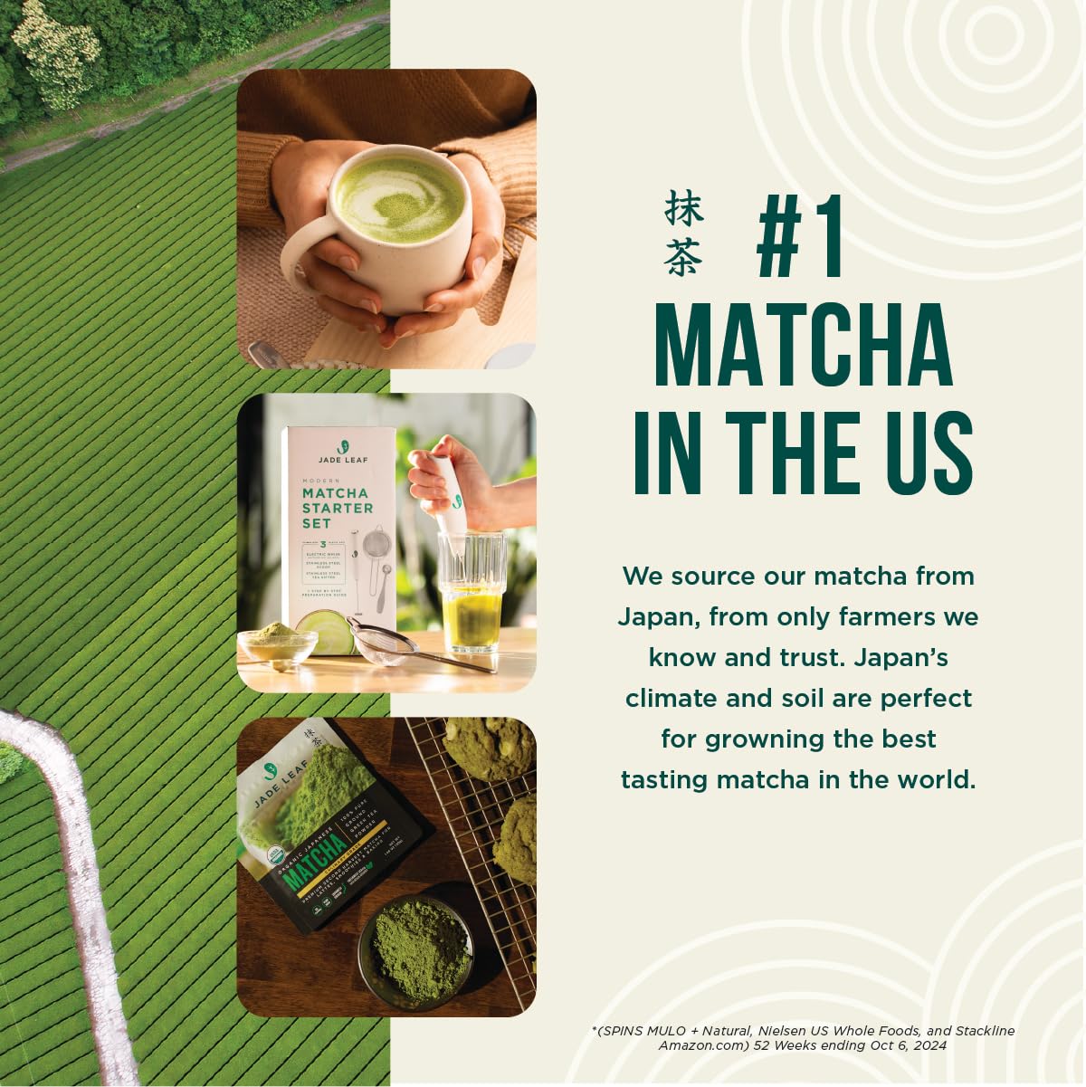 Jade Leaf Matcha Organic Ceremonial Grade – Barista Edition, 100g (3.53 oz)