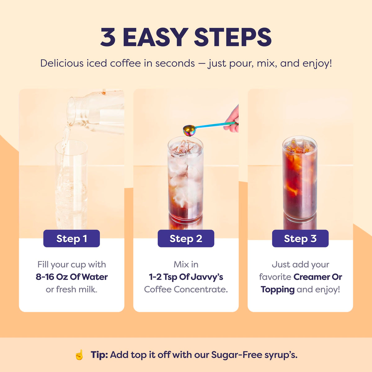 Javvy Coffee Concentrate Salted Caramel — Limited Release, 35 Servings for Hot & Iced Coffee