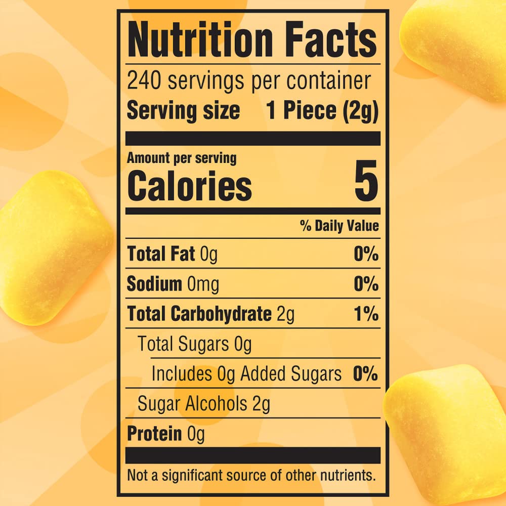 JUICY FRUIT Sugar-Free Gum – 40 Pieces per Bottle, Pack of 6 | Juicy Fruit Gum