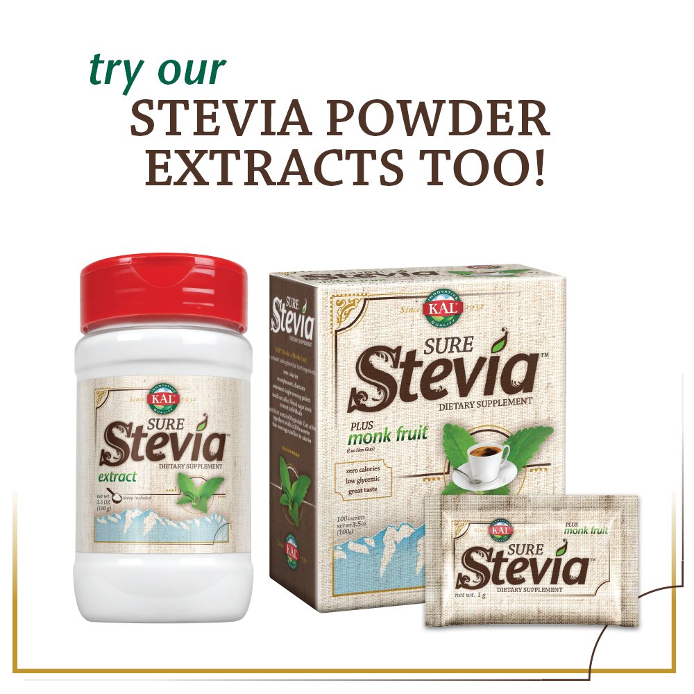 KAL Sure Stevia Extract Zero Calorie Liquid Sweetener — Low Carb, Plant-Based Drops, Great Taste, Keto Friendly, 8oz (60-Day Guarantee)