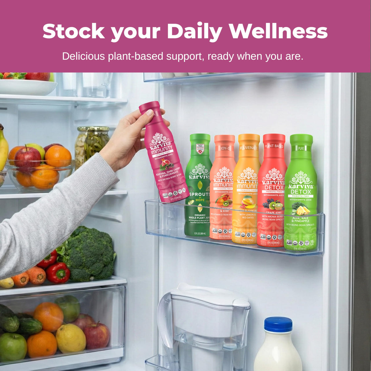 Karviva Organic Juice Cleanse Pack — Gentle 6-Bottle Detox