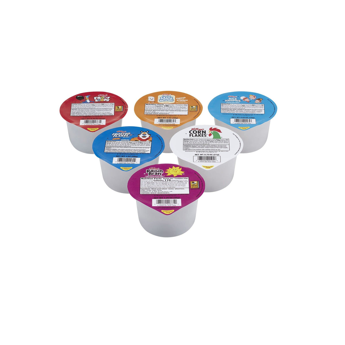 Kellogg's Breakfast Cereal Cups Variety Pack (96 Cups) – Quick, On-the-Go Family Breakfast