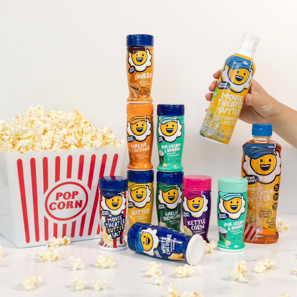 Kernel Season's Movie Theater Butter Spritzer – 5 oz Pack of 6 | Easy, Sticking Popcorn Seasoning