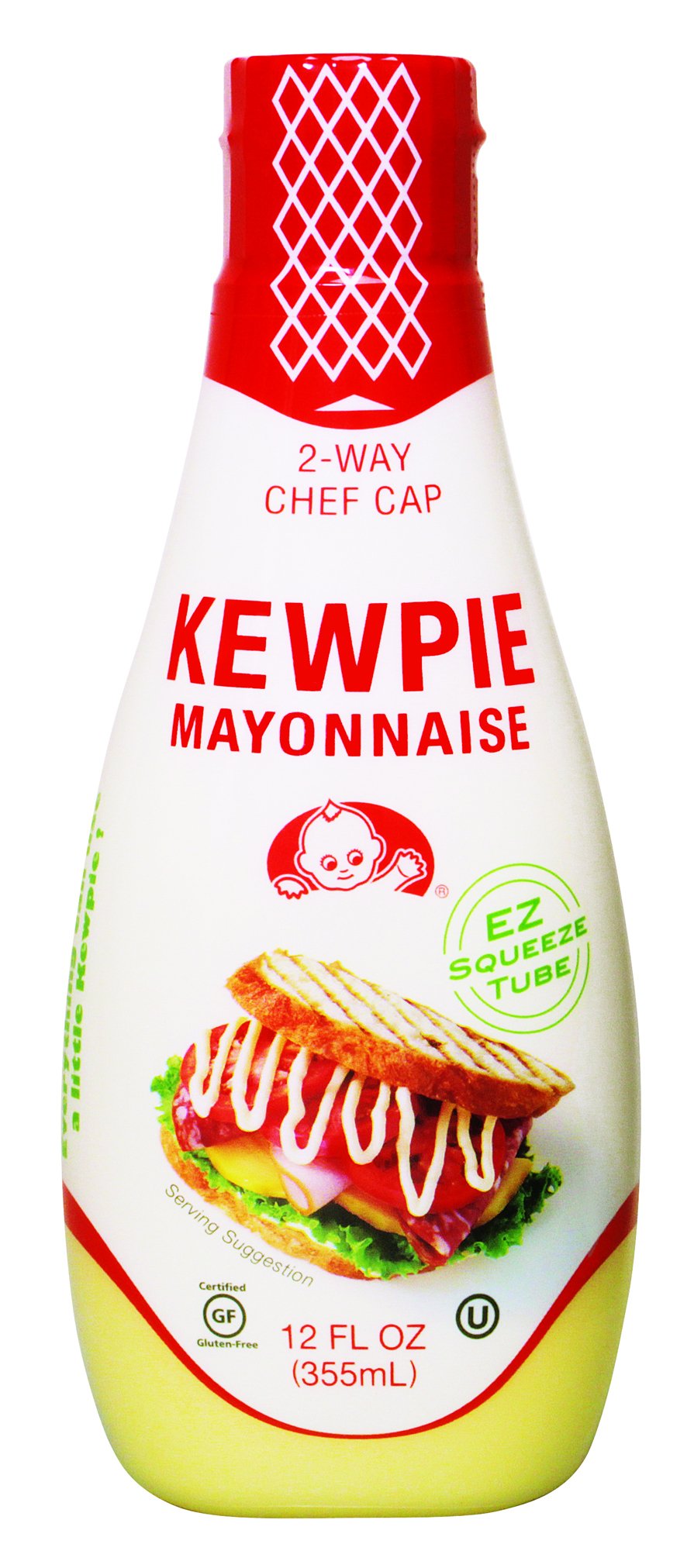 Kewpie Squeeze Mayonnaise 12oz – Rich Egg-Yolk Flavor in EZ Squeeze Tube