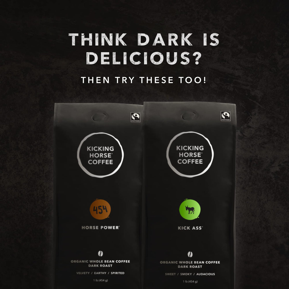 Kicking Horse Grizzly Claw Dark Roast Ground Coffee — Organic, Fairtrade, Kosher, 60 oz (Pack of 6)