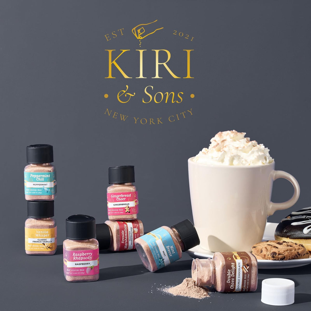 Kiri & Sons Hot Chocolate Mix Gift Set 16-Pack | Gourmet Cocoa Sampler