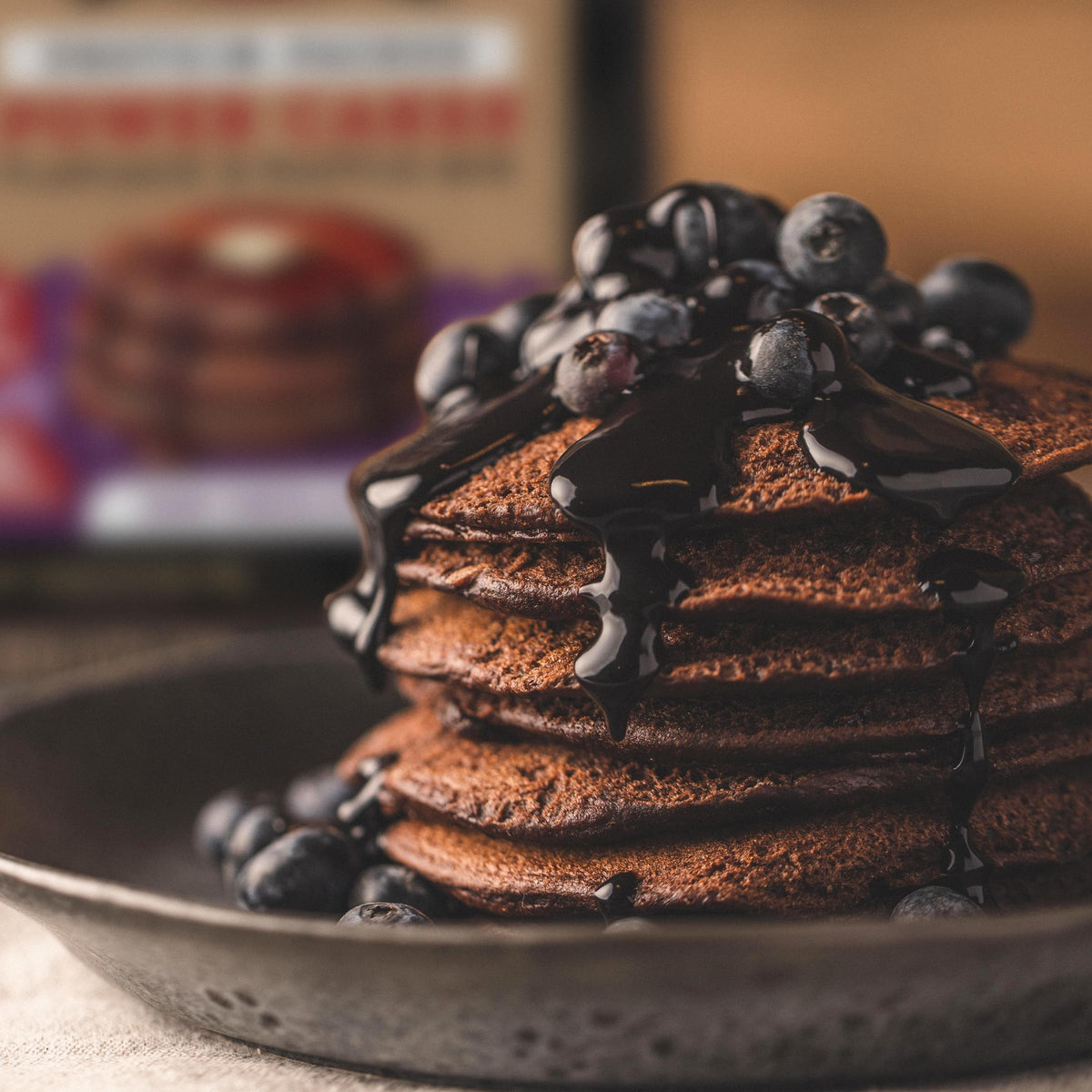Kodiak Cakes Dark Chocolate Power Cakes – Protein Pancake Mix, 18 oz, Pack of 6