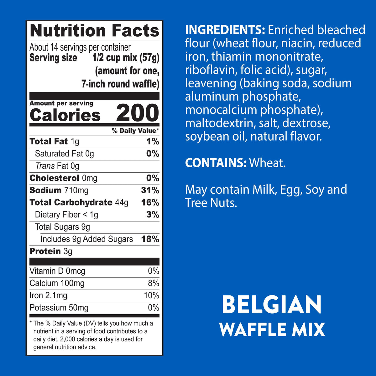 Krusteaz Light and Crispy Belgian Waffle Mix – 28 oz Box (Pack of 8)