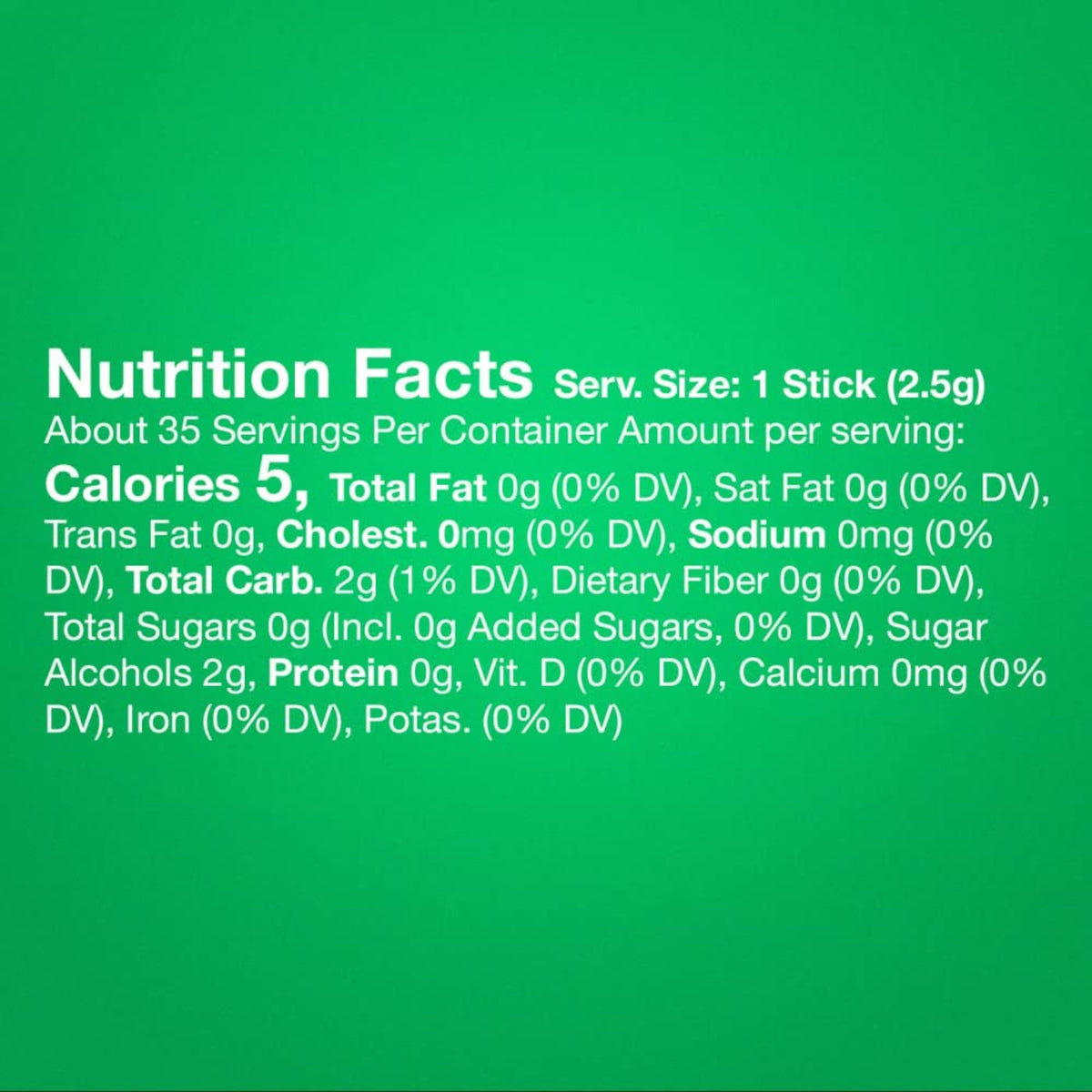 LAIBY Spearmint Extra Gum – 35 Sticks x6, Sugar Free, Laiby Sticker