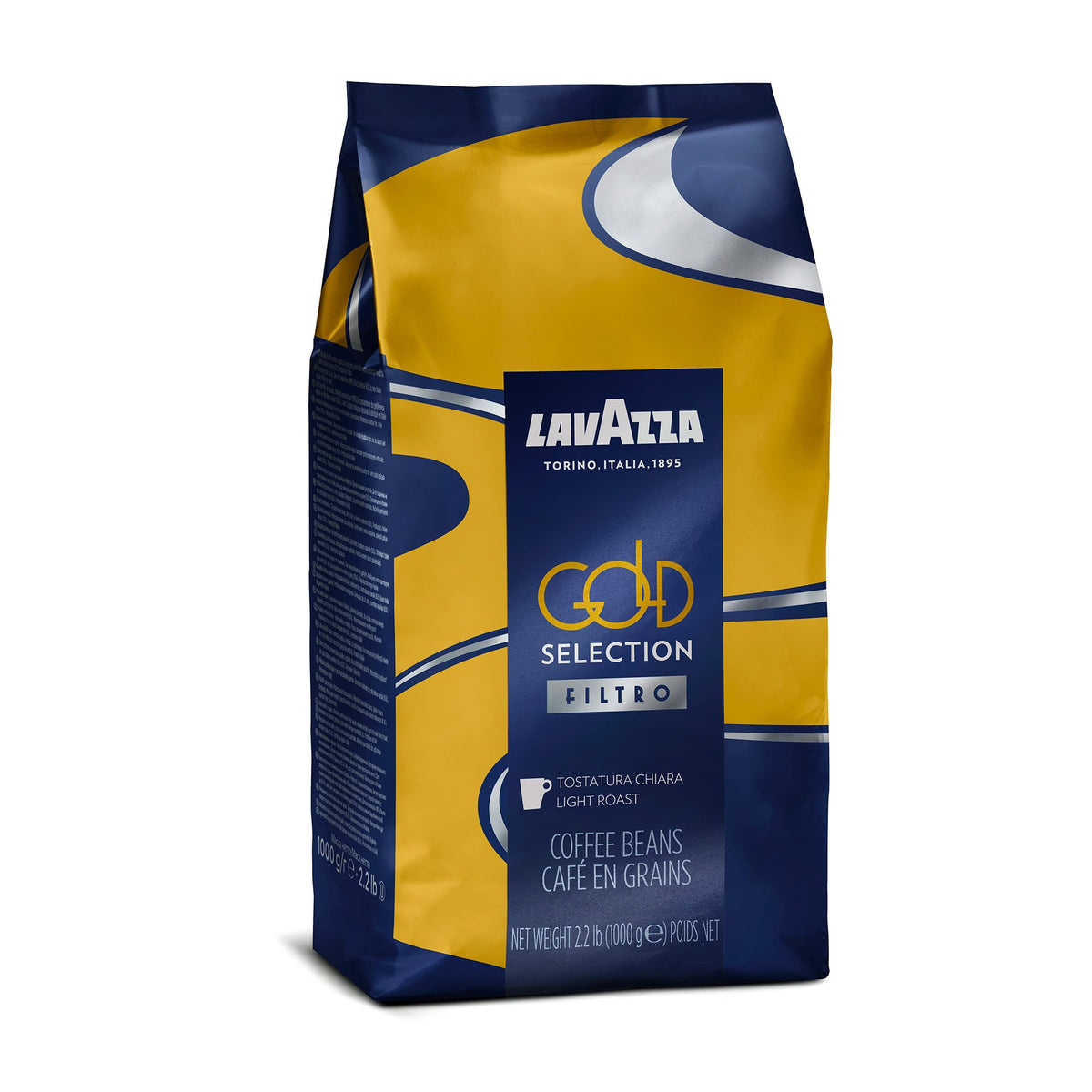 Lavazza Gold Selection Filtro Whole Bean Coffee – Light Roast with Vanilla & Chamomile Notes | 2.2 lb