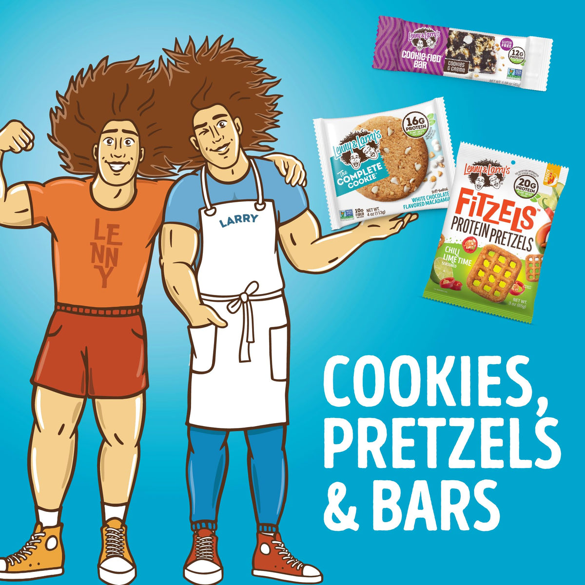 Lenny & Larry's Protein Cookie Choc-O-Mint, 16g Plant Protein, Vegan, Non-GMO, 12-Pack