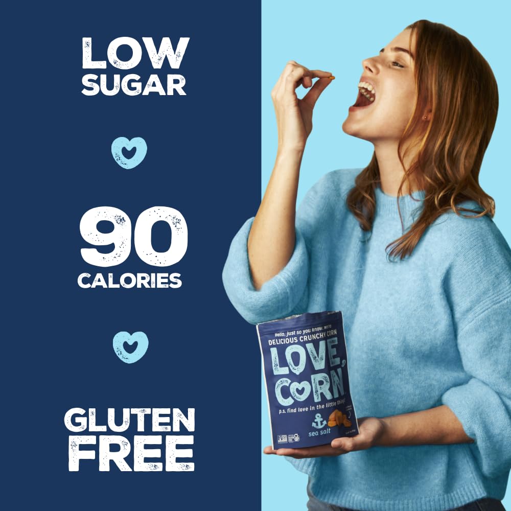 LOVE CORN Fab Four: Sea Salt, BBQ, Salt & Vinegar, Hot Spicy – Gluten Free & Vegan