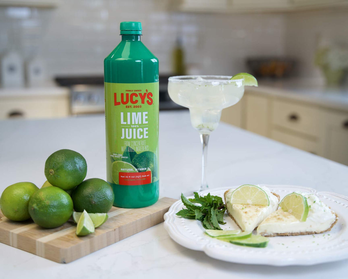 Lucy’s Family Owned 100% Lime Juice 32oz Bottle (2 Pack)