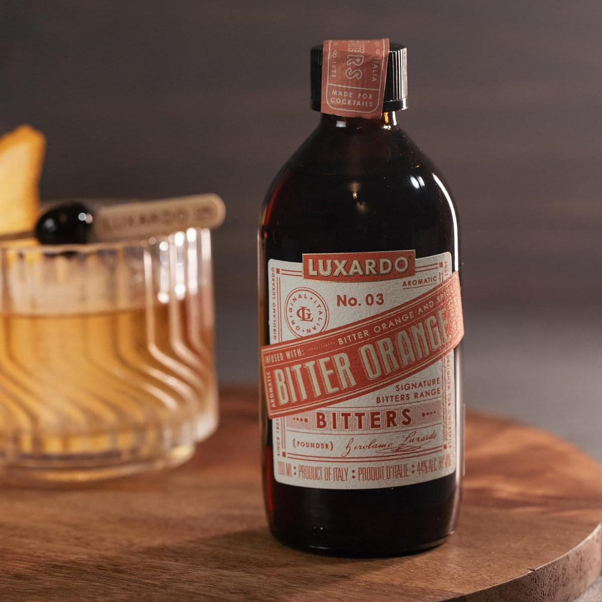 Luxardo Maraschino Cherry 400g & Bitter Orange Aromatic Bitters 200ml – Premium Cocktail Set