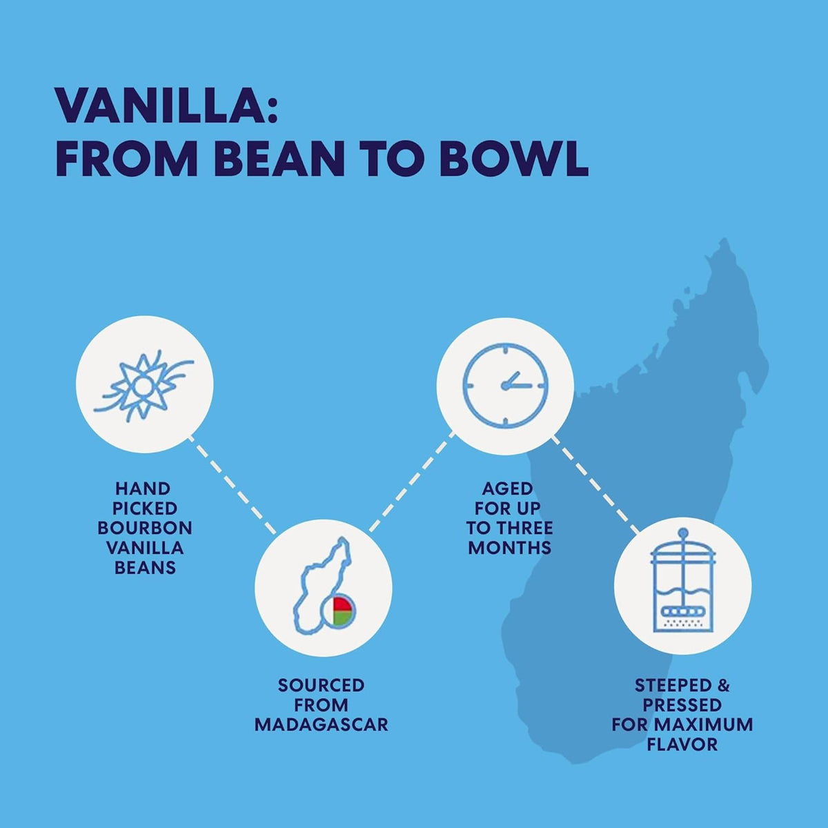 Magnolia-Star Pure Vanilla Extract – 16 oz (2 x 8 oz) Madagascar Bourbon Vanilla, Non-GMO & Gluten-Free