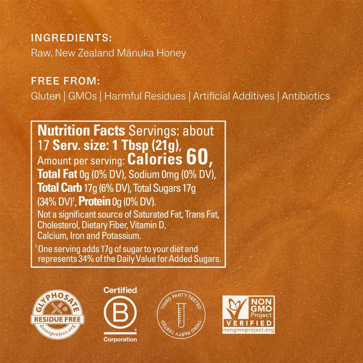 Manukora Raw Manuka Honey MGO 200+ Squeezy Bottle – Traceable Hive‑to‑Hand, Glyphosate‑Free, 360g