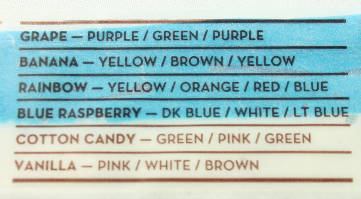 McCraws Giant Flat Taffy Candy – 24 Pack, Assorted Flavors