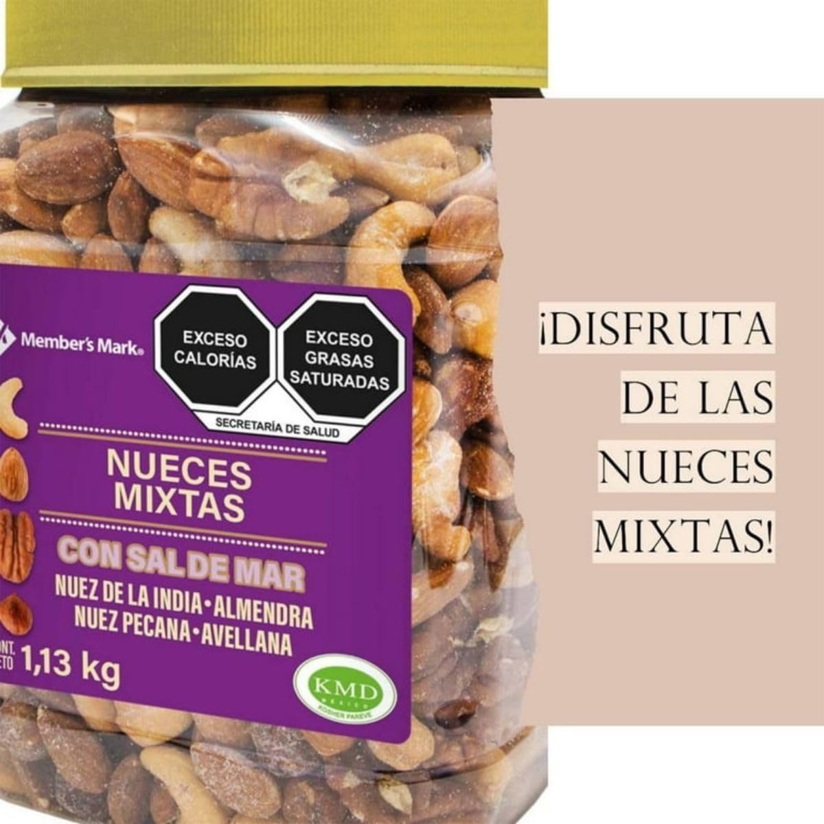 Member's Mark Deluxe Roasted Mixed Nuts with Sea Salt – 34 oz (Kosher)