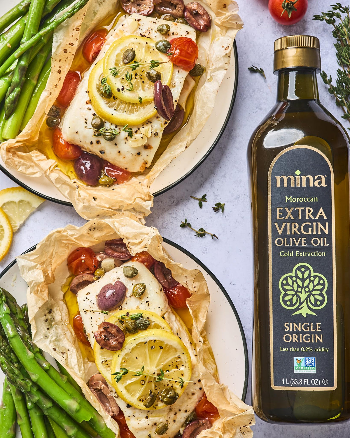 Mina Moroccan Olive Oil Extra Virgin – Single Origin, Polyphenol Rich, 1 L, Cold-Extracted