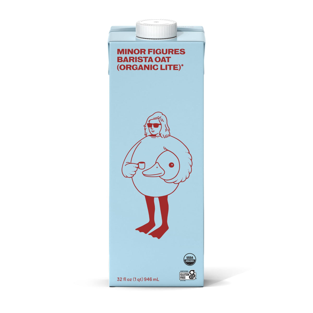 Minor Figures Light Oat Milk Barista Standard – 32 oz, 6 Pack, Unsweetened, Shelf-Stable