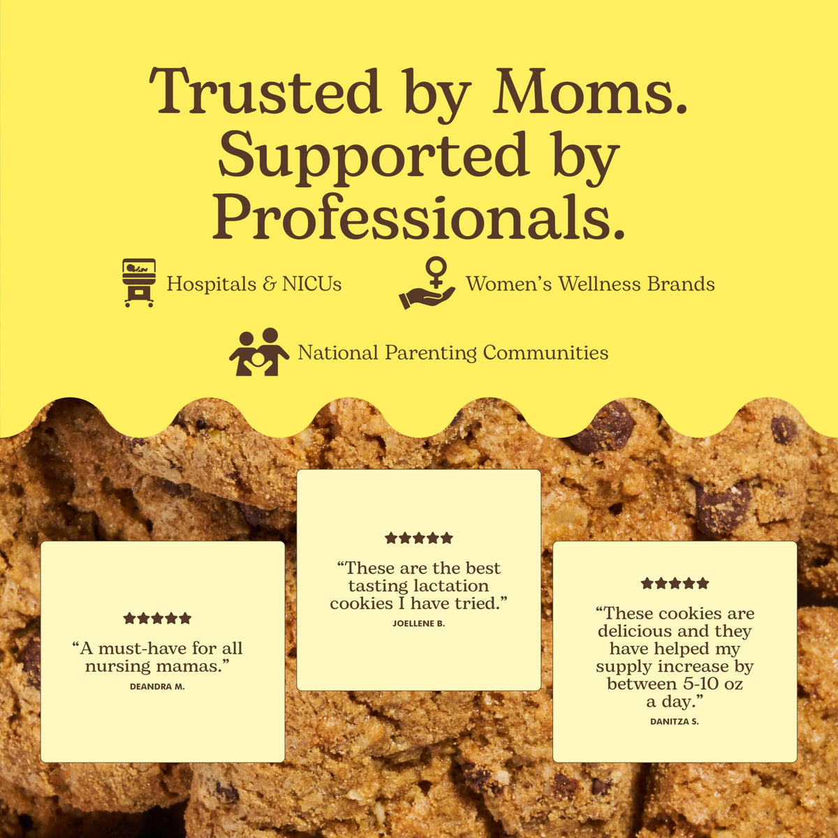 Miracle Mama Milkookies – Lactation Cookies with Oats, Flaxseed & Brewers Yeast (Pack of 2, 8 oz)