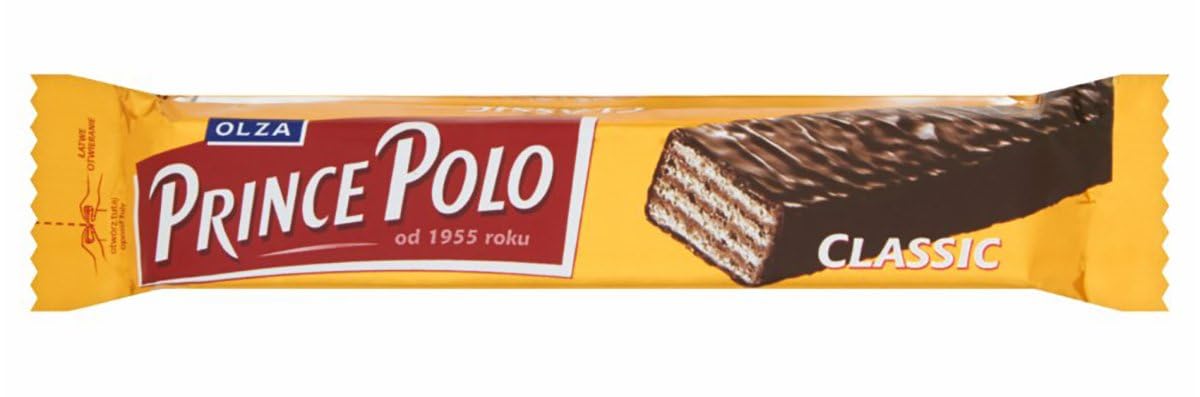 Prince Polo Dark Chocolate Covered Wafer Classic 17.5g – Pack of 56 Bars | Miubaao