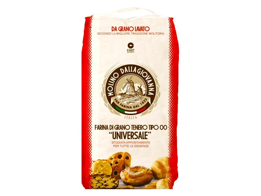 Molino Dallagiovanna Universale All-Purpose Flour – Italian Cold Water Processed, Non-GMO, No Glyphosate, 5kg