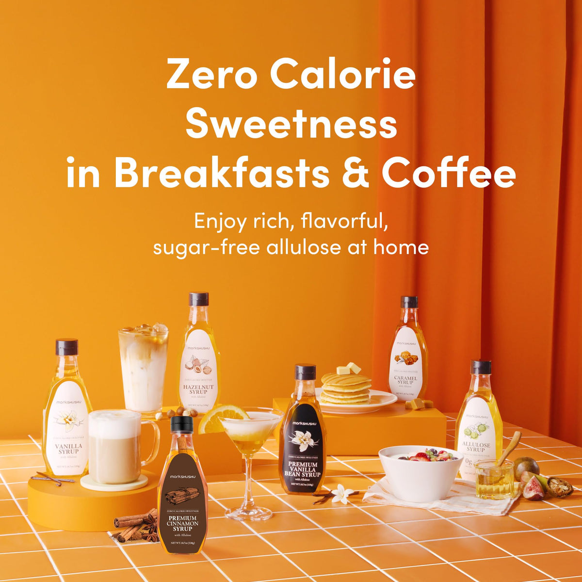 MONKSHUSHU Allulose Syrup 45.9 Fl Oz – Zero Calorie Liquid Sweetener for Keto, Vegan, Gluten Free