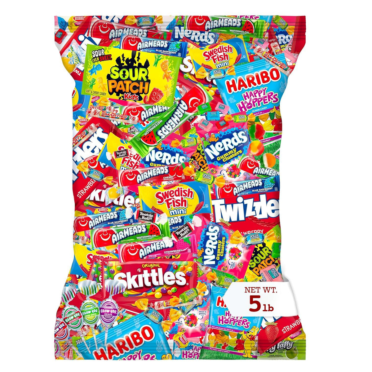 Munchbox Bulk Candy Variety Pack - 5 lb of Individually Wrapped Candies for Party Favors