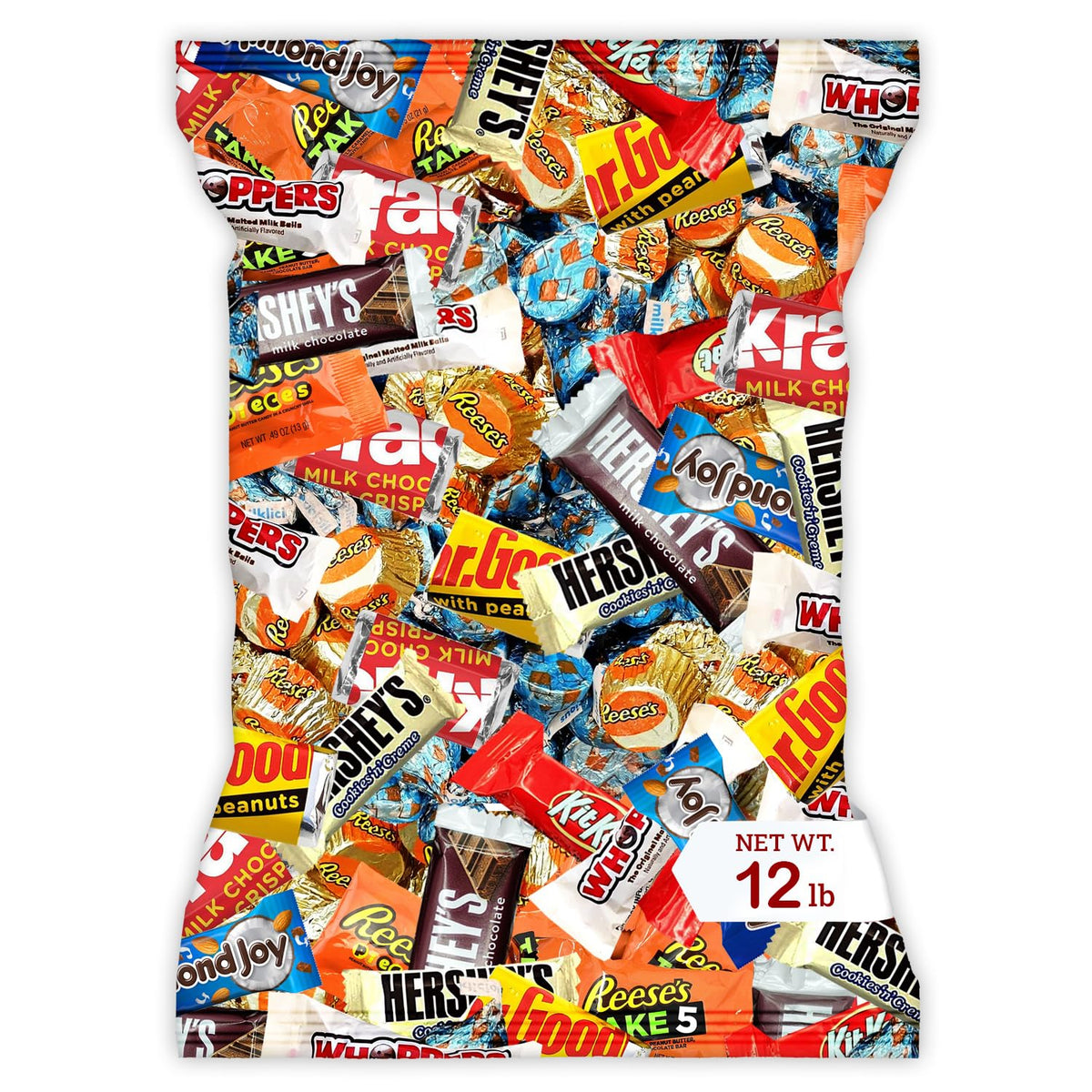 Munchbox Bulk Chocolate Assortment - 12 lb Variety Candy Pack (Milk & Dark)