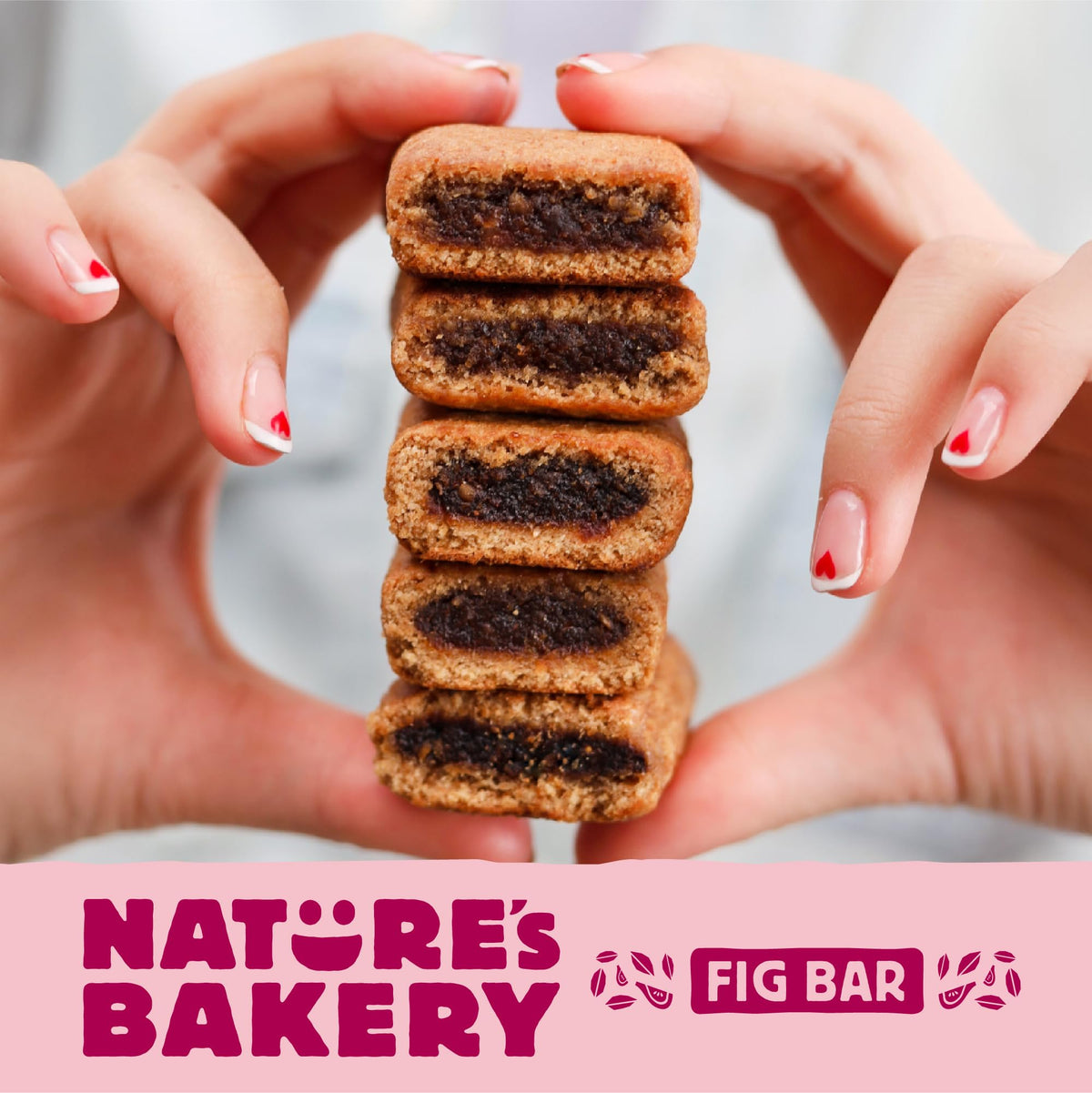 Nature's Bakery Whole Wheat Fig Bars – Raspberry, Real Fruit, Vegan, Non-GMO, 6-Count Pack