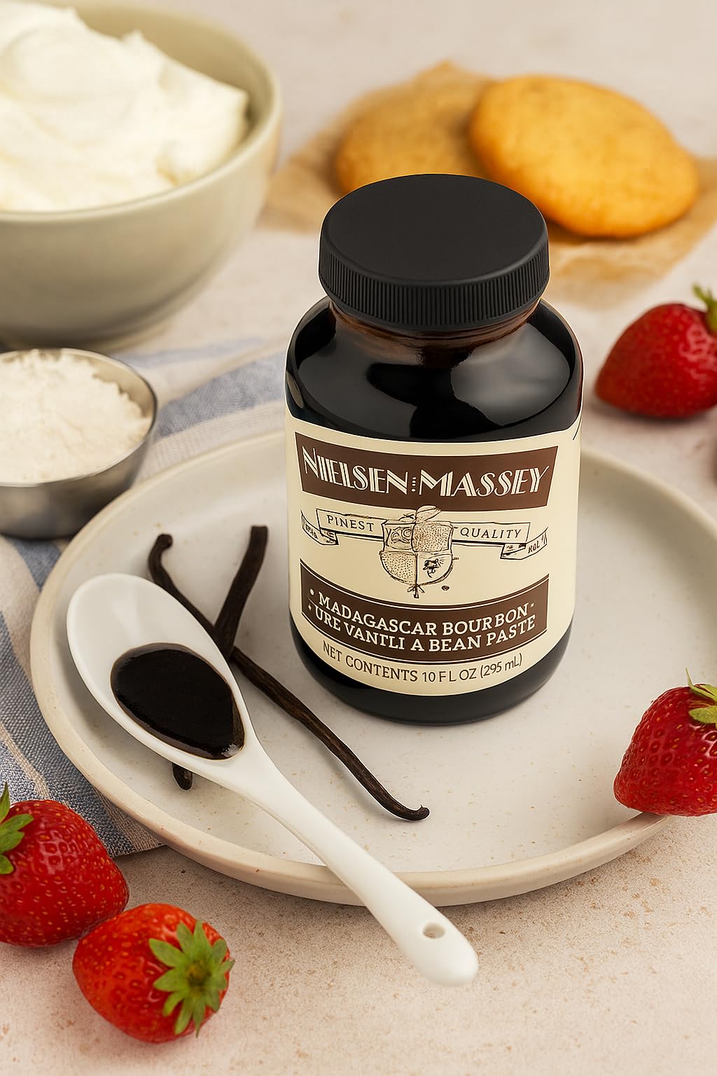 Nielsen-Massey Pure Vanilla Bean Paste – 10 oz | All-Natural, Kosher & Gluten-Free
