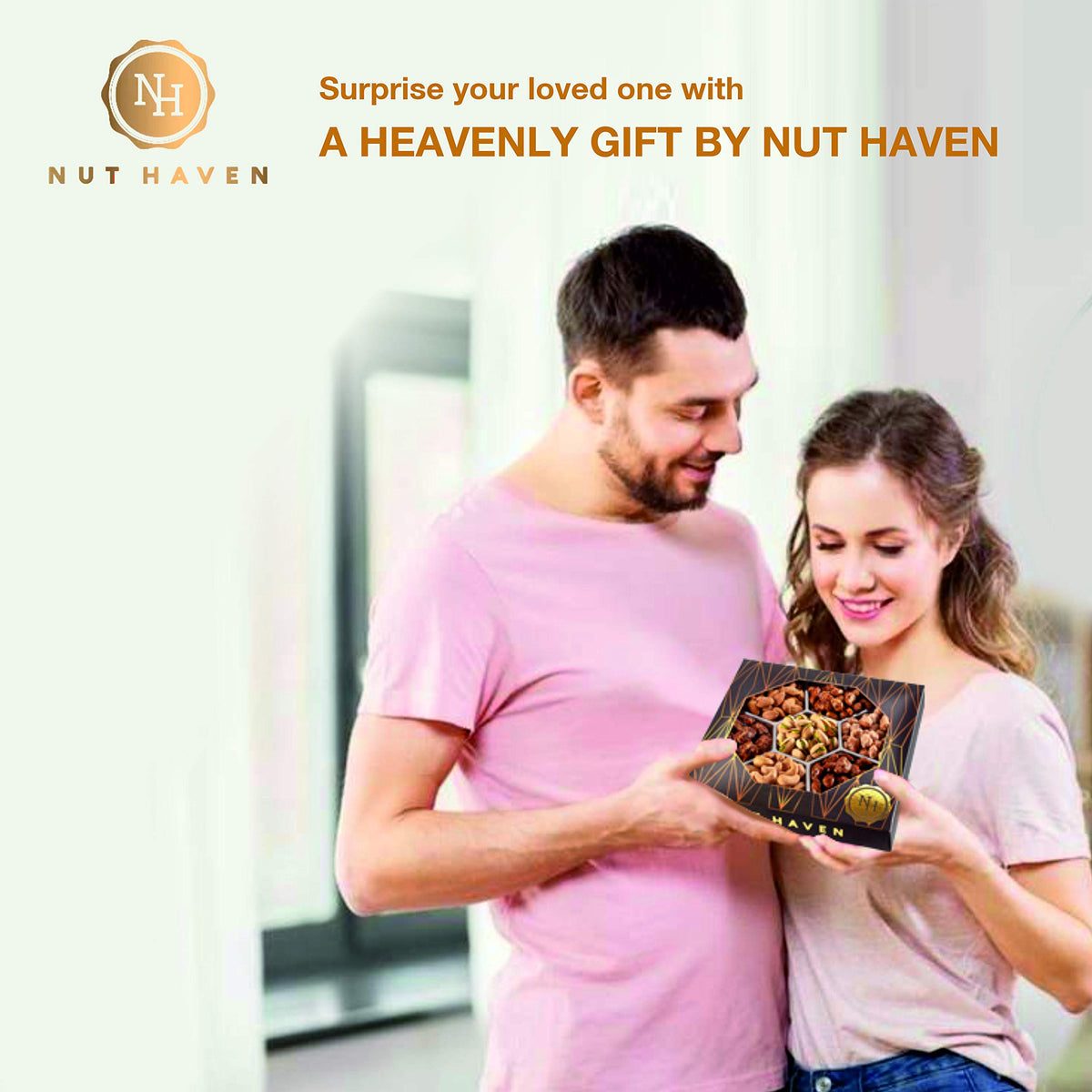 Nut Haven Mothers Day Nuts Gift Basket - Gourmet Mixed Nuts Gift Box