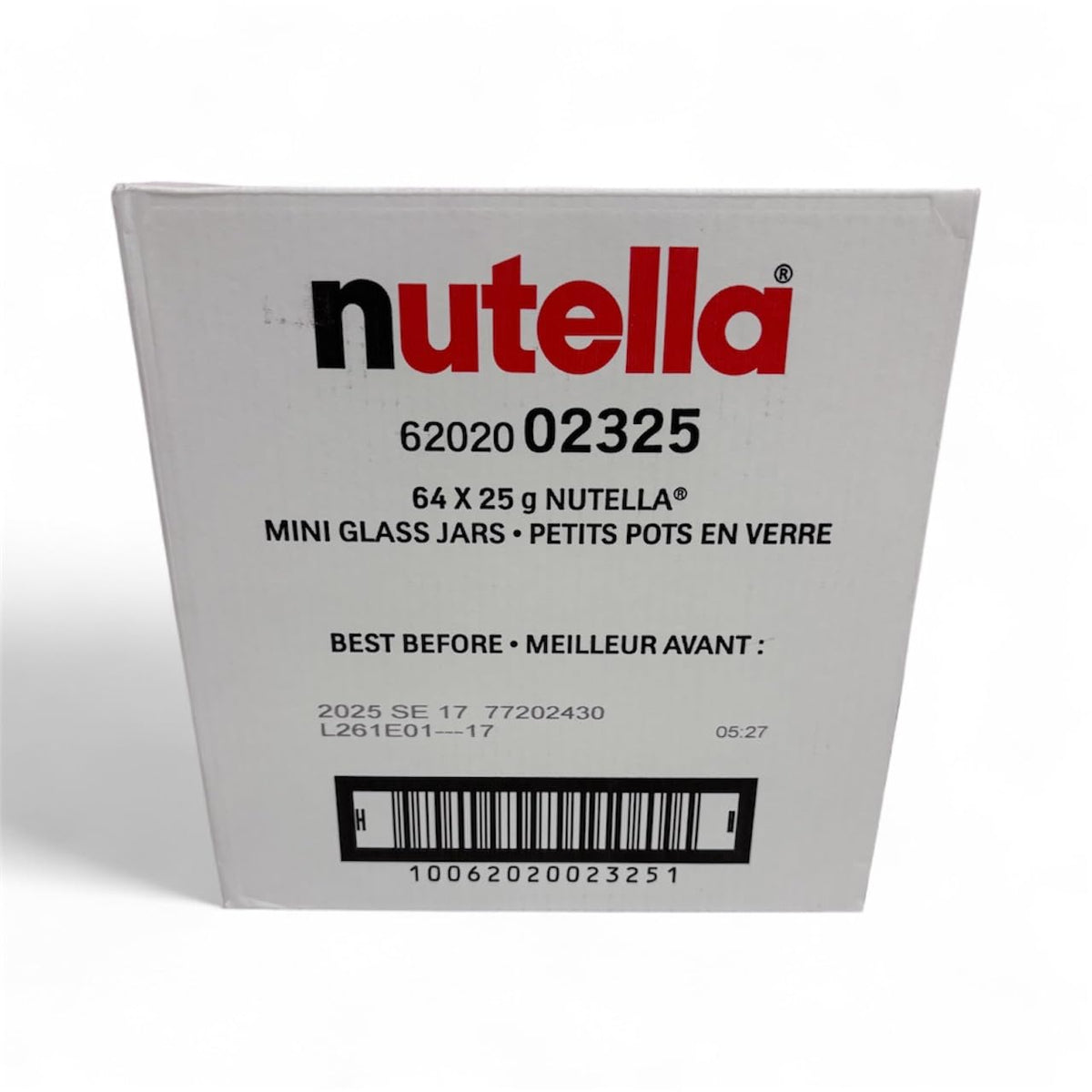 Nutella Hazelnut Spread with Cocoa – Mini Glass Jars, Case of 64 (0.88 oz each)