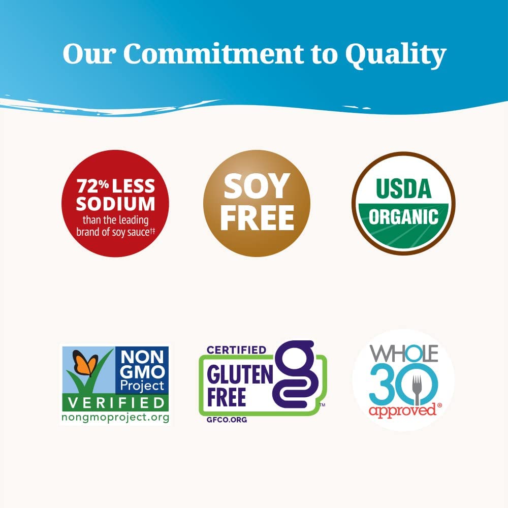 Nutiva Coconut Secret Coconut Aminos - 128 oz | Low-Sodium Organic Gluten-Free Soy Sauce Alternative
