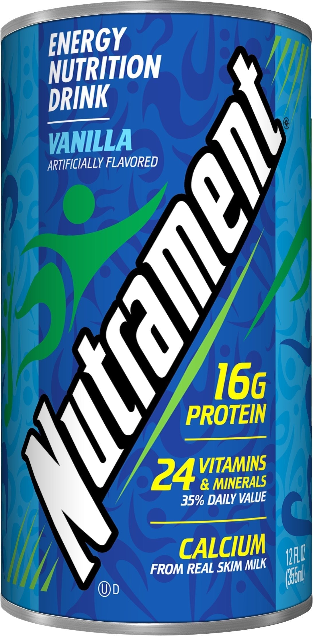 Nutrament Vanilla Nutritional Drink – 12 oz Pack of 12 | 16g Protein, 24 Vitamins & Minerals