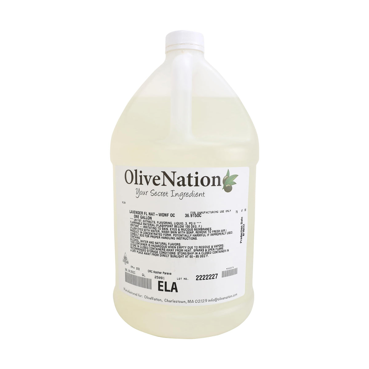 OliveNation Lavender Extract – Premium Light Floral Flavor, 16 oz (Non-GMO, Kosher, Vegan)