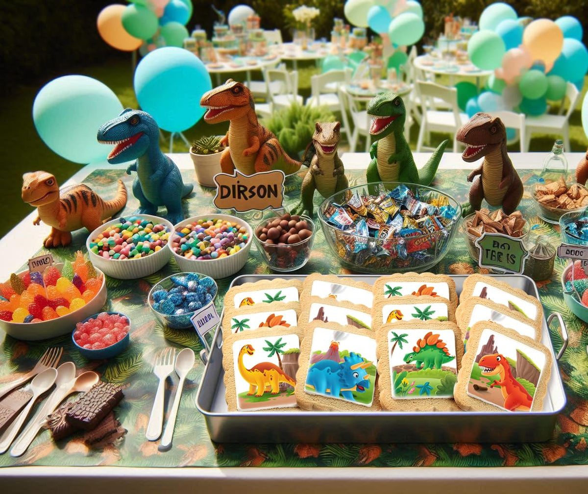 OMCookie Dinosaur Cookies - Individually Wrapped 24-Pack Party Favors
