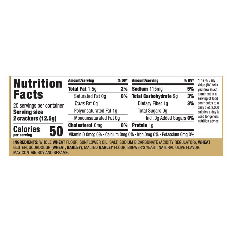 Only Kosher Candy Simply Saltines Whole Wheat Crackers – Kosher Parve, Non-GMO, 8 Stay Fresh Packs, 3-Pack