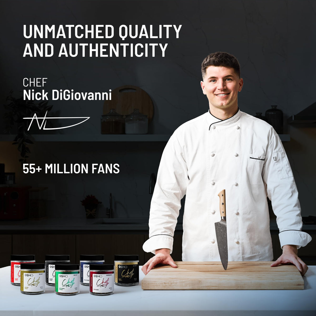 Osmo Seasonings & Sea Salt Bundle by Chef Nick DiGiovanni — Pack of 5