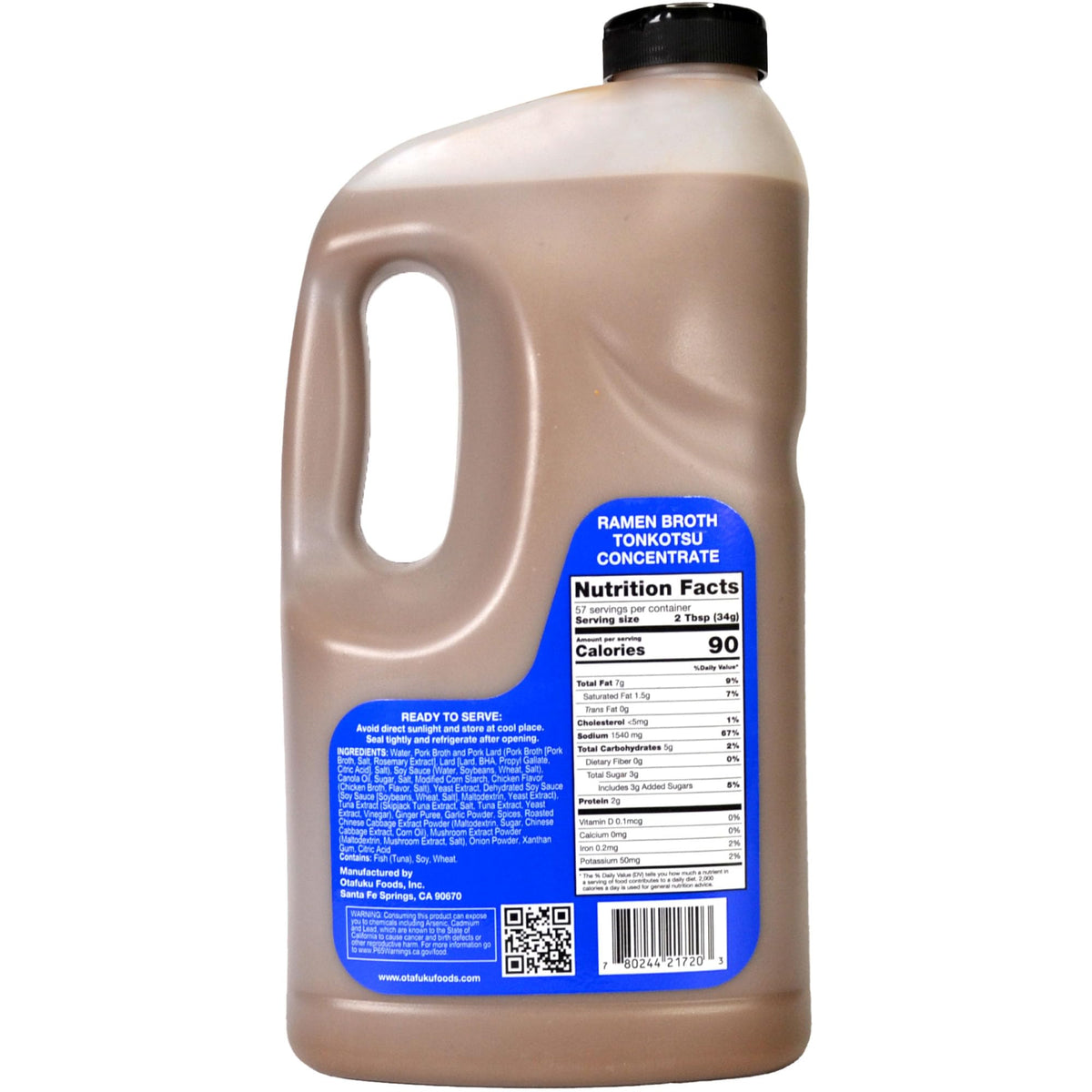 Otafuku Tonkotsu Ramen Broth Concentrate – 69.1 oz Bulk for Restaurant-Quality Pork Bone Soup Base