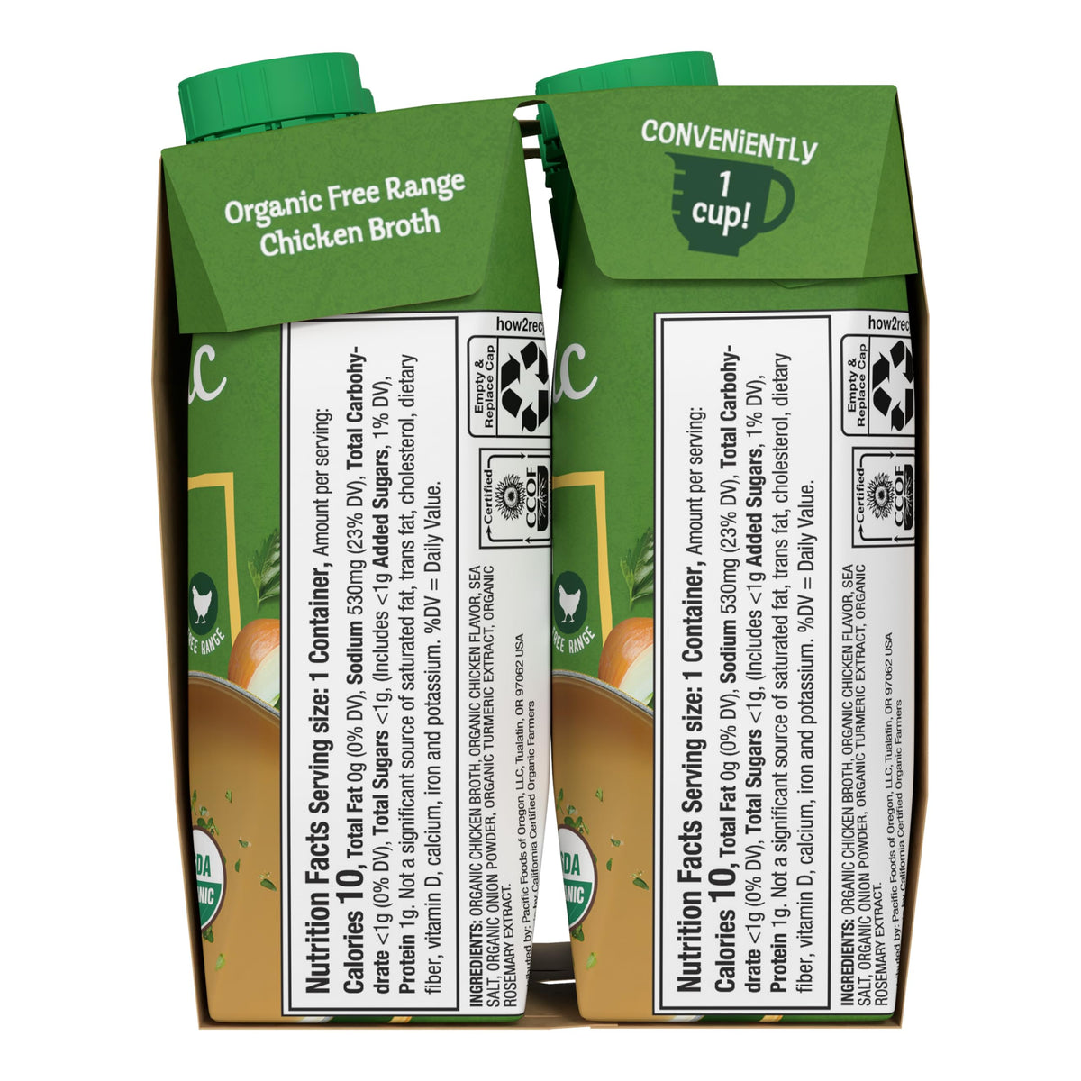 Pacific Foods Organic Free-Range Chicken Broth – 8 oz Carton (24 Pack)